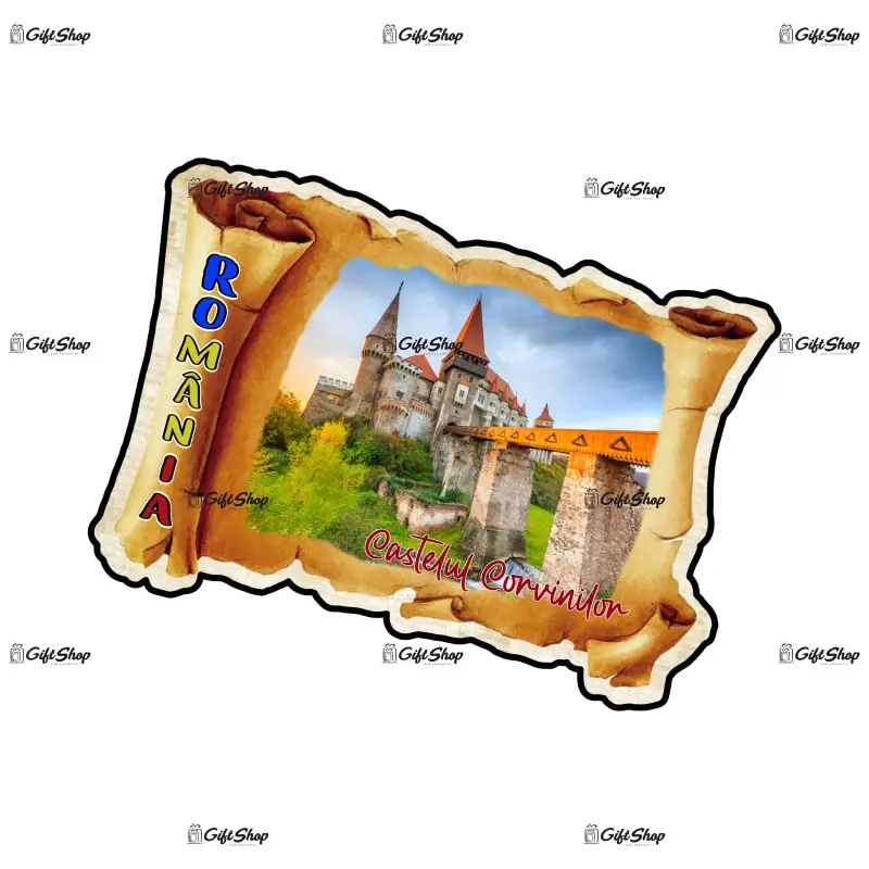 Mgs145-magnet frigider-rom.-castelulcorvinilor